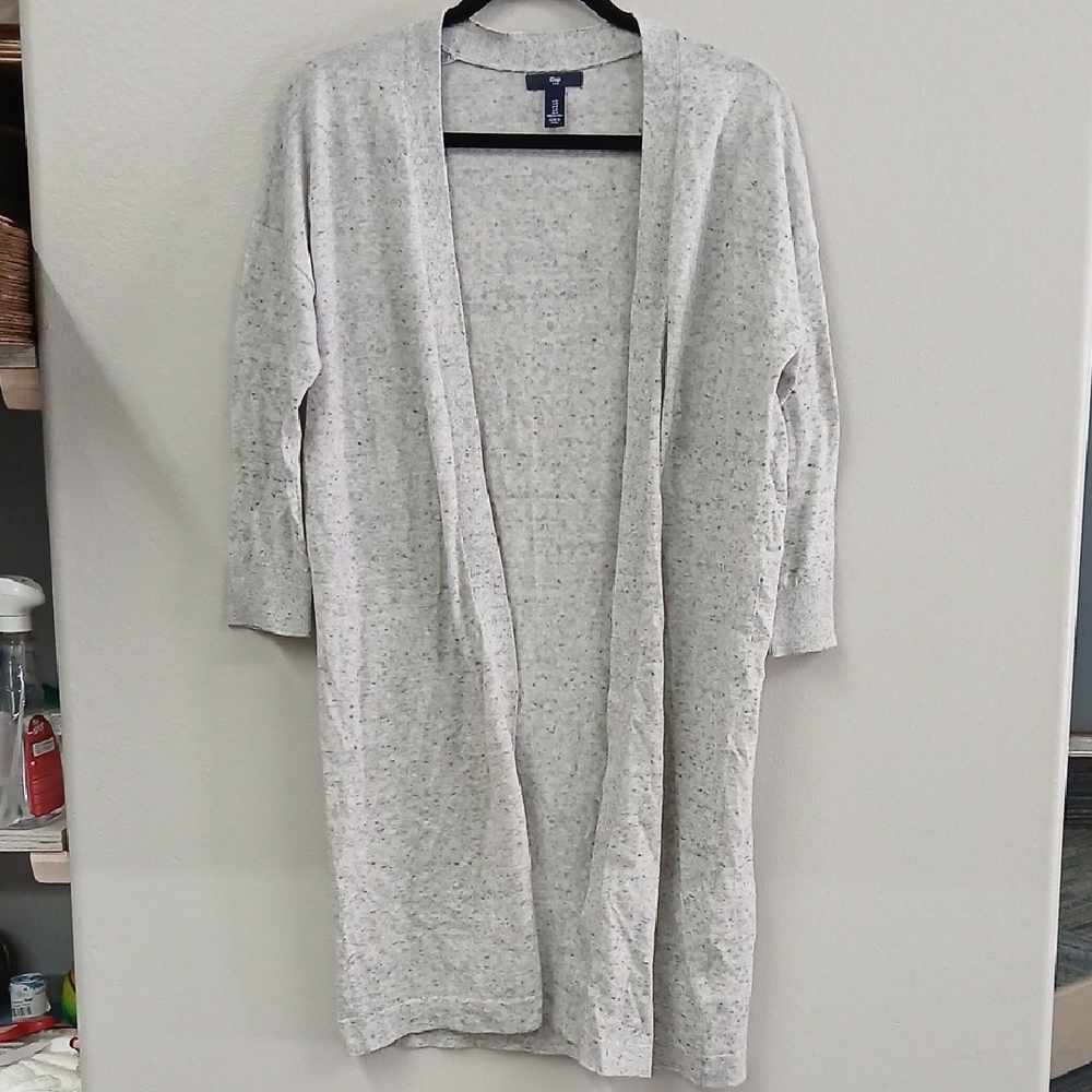 GAP Heather Gray Women's Open Cardigan - Picture 1 of 5